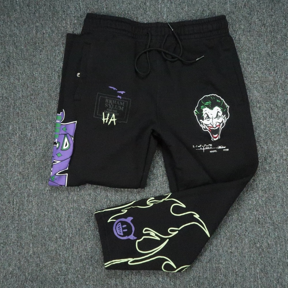 Shoe Palace Pants Mens Large Black The Joker Batman DC Comics Sweatpants